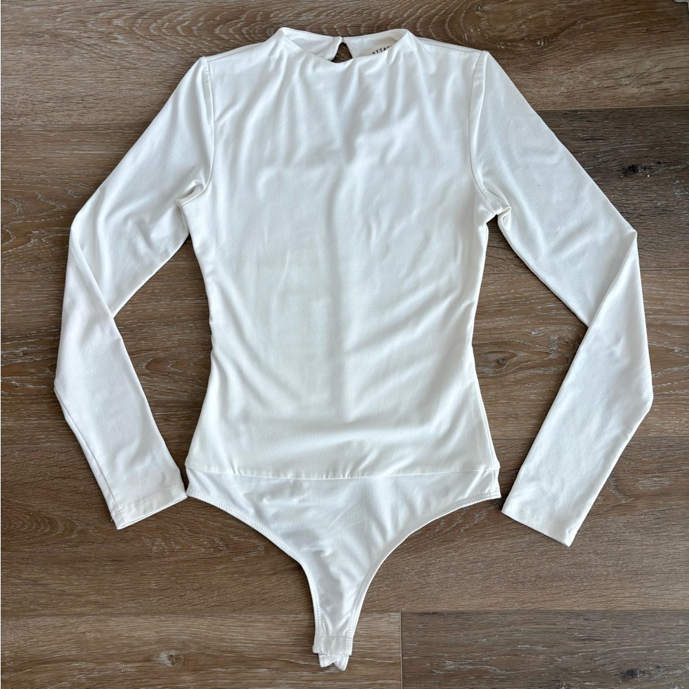 White Long Sleeve Bodysuit
